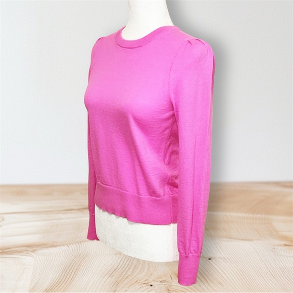 Banana Republic 100% Merino Wool Fine Knit Pink Sweater - Picture 2 of 6
